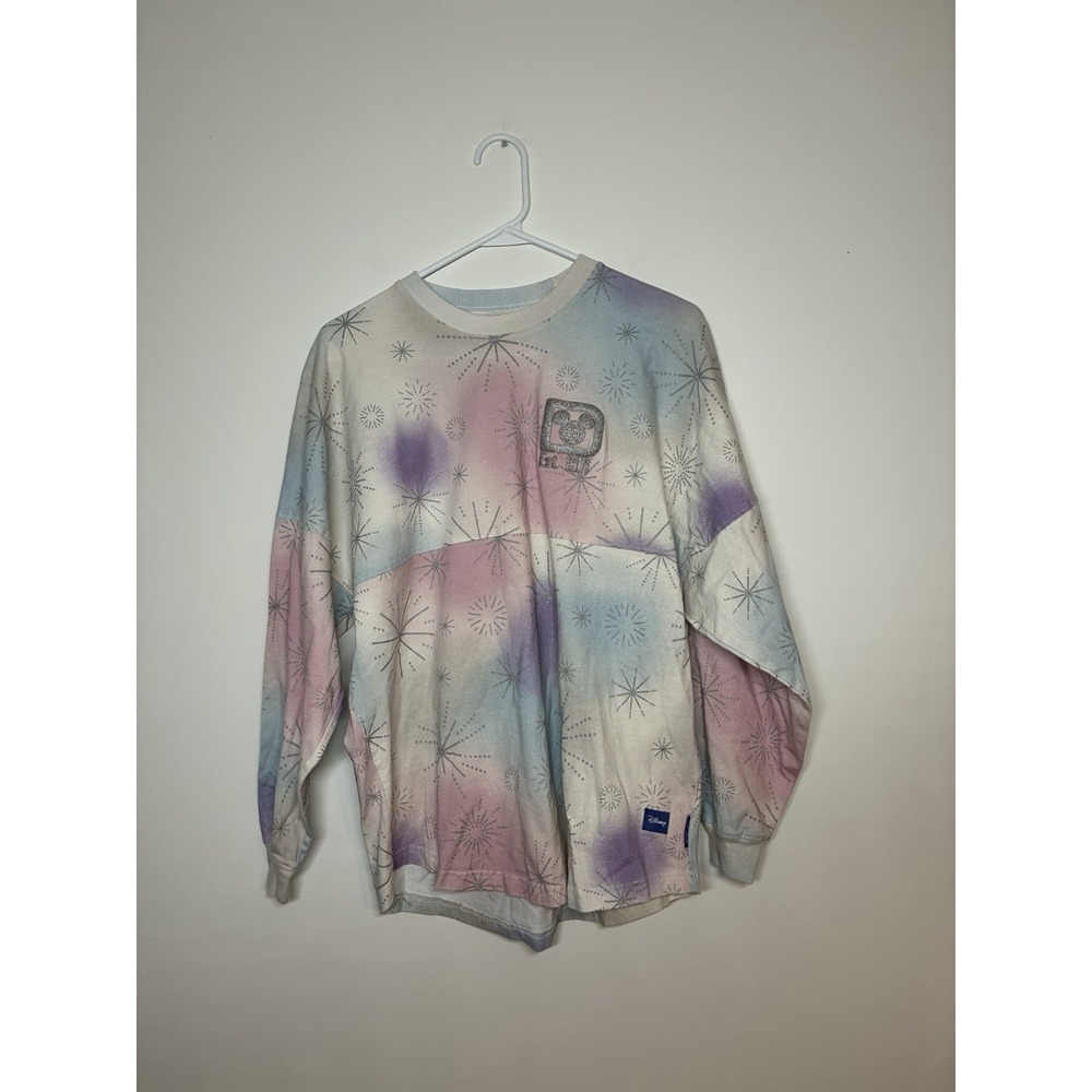 Disney100 Mickey & Friends Fireworks Spirit Jersey pastel tie-dye pattern S